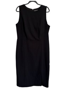 The Limited Black Sleeveless Midi Sheath Dress